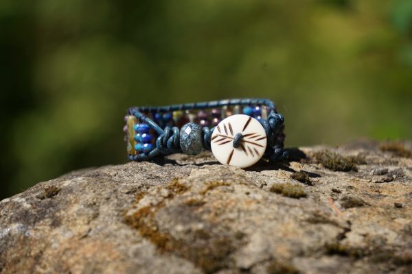 Beige Button Bracelet - Image 3