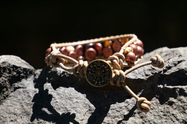 Gold Vintage Button Bracelet