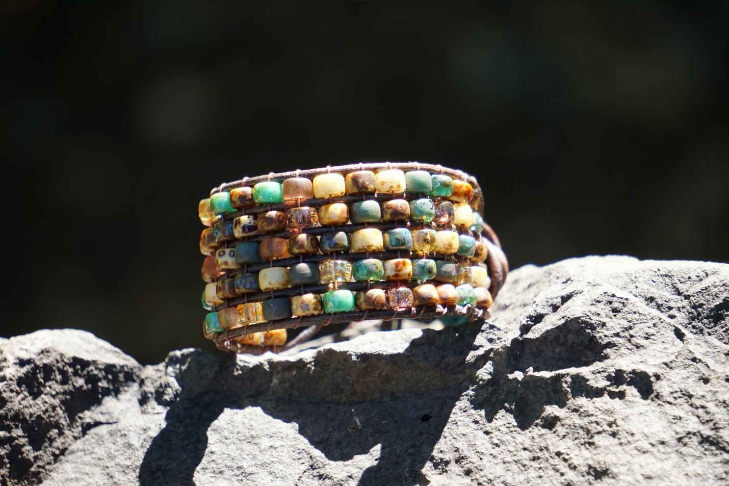 Metal Button Bracelet