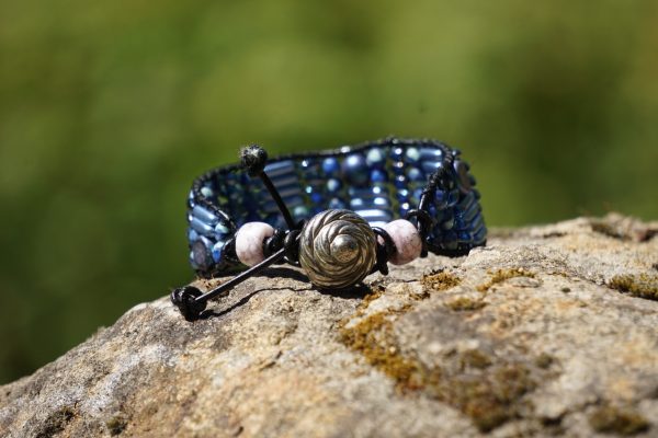 Silver Vintage Button Bracelet - Image 3