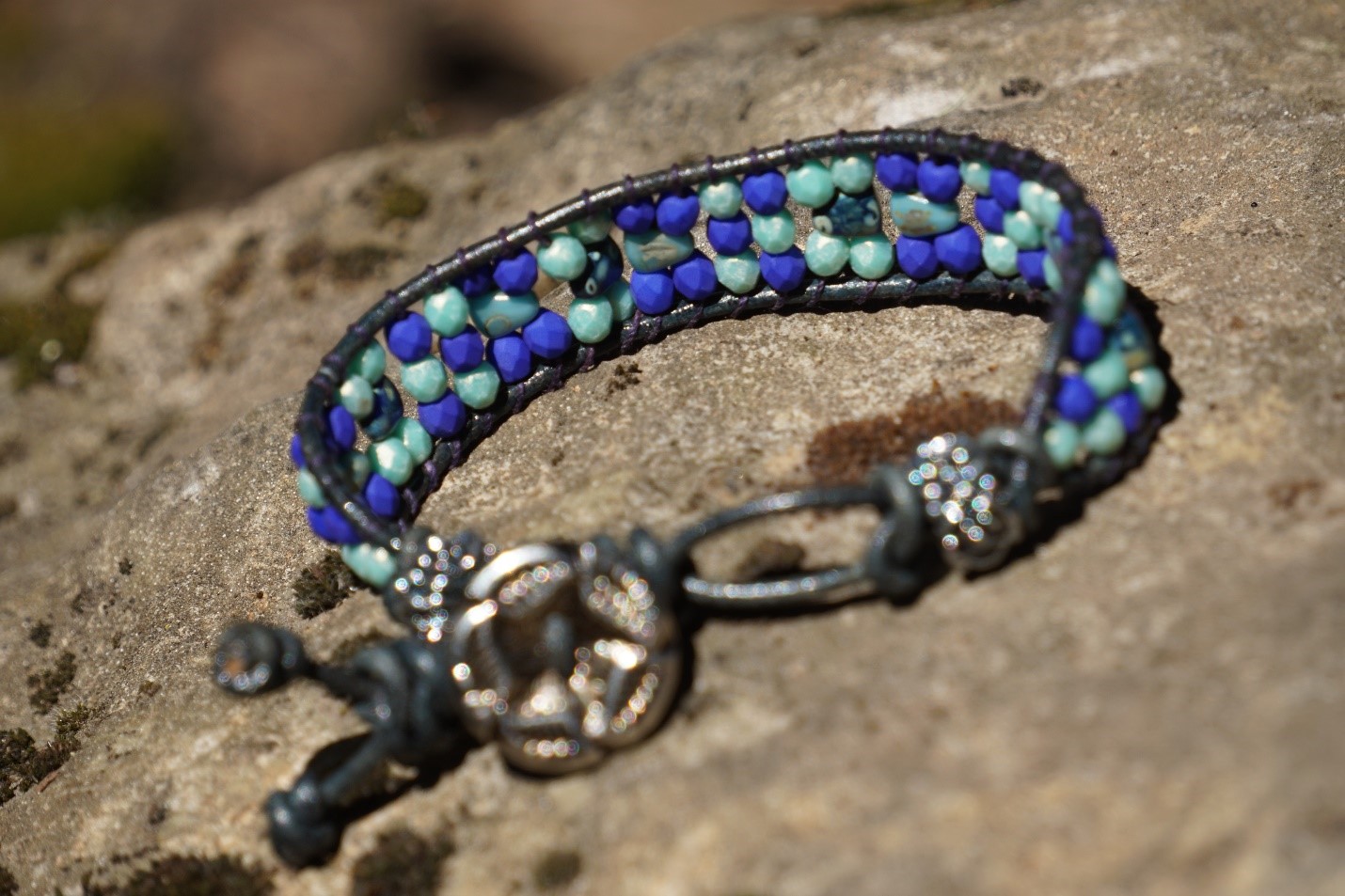Vintage Leaf Button Bracelet